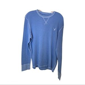 Vintage American Eagle Blue Thermal Top SZ L